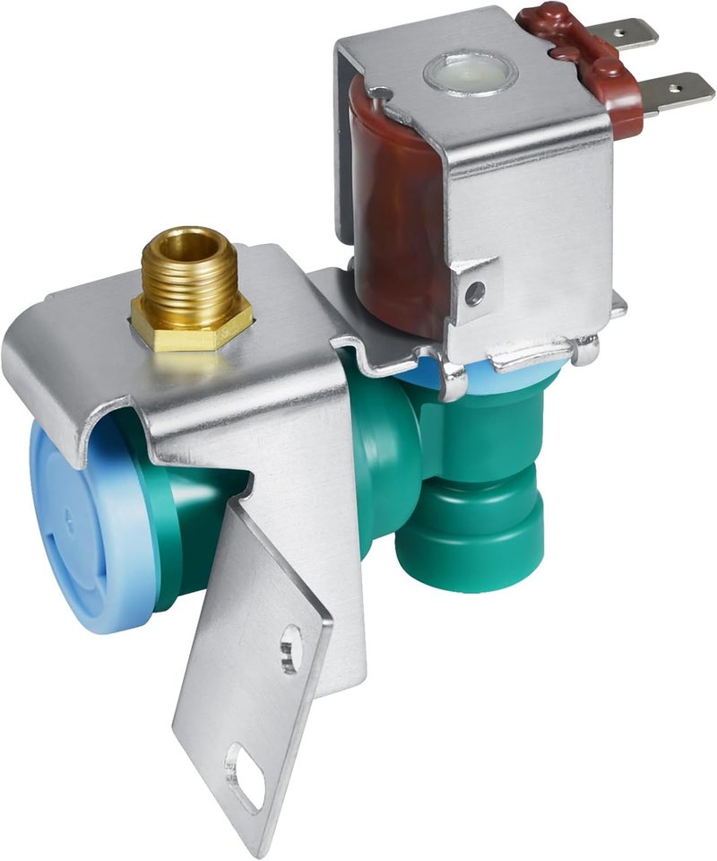 REEPLAR W10394076 W10865826 Refrigerator Water Inlet Valve Compatible with Whirlpool, Kitchen-Aid Refrigerator, Replacement for K-78282 W10726788 W10833705 W10872966 WPW10394076 - Image 1